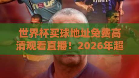 世界杯买球地址免费高清观看直播！2026年超全攻略（附避坑指南）