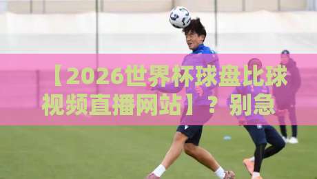 【2026世界杯球盘比球视频直播网站】？别急，老球迷给你指条明路