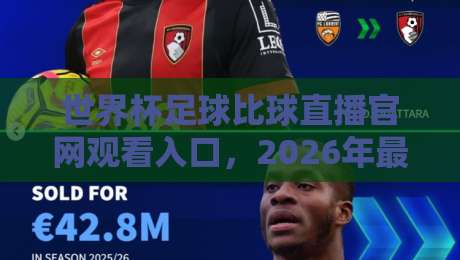 世界杯足球比球直播官网观看入口，2026年最新入口在哪？