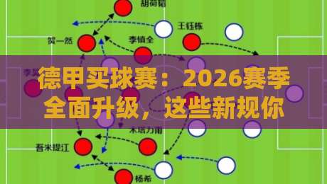 德甲买球赛：2026赛季全面升级，这些新规你了解吗？