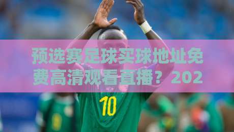 预选赛足球买球地址免费高清观看直播?2026年最新观赛指南来了